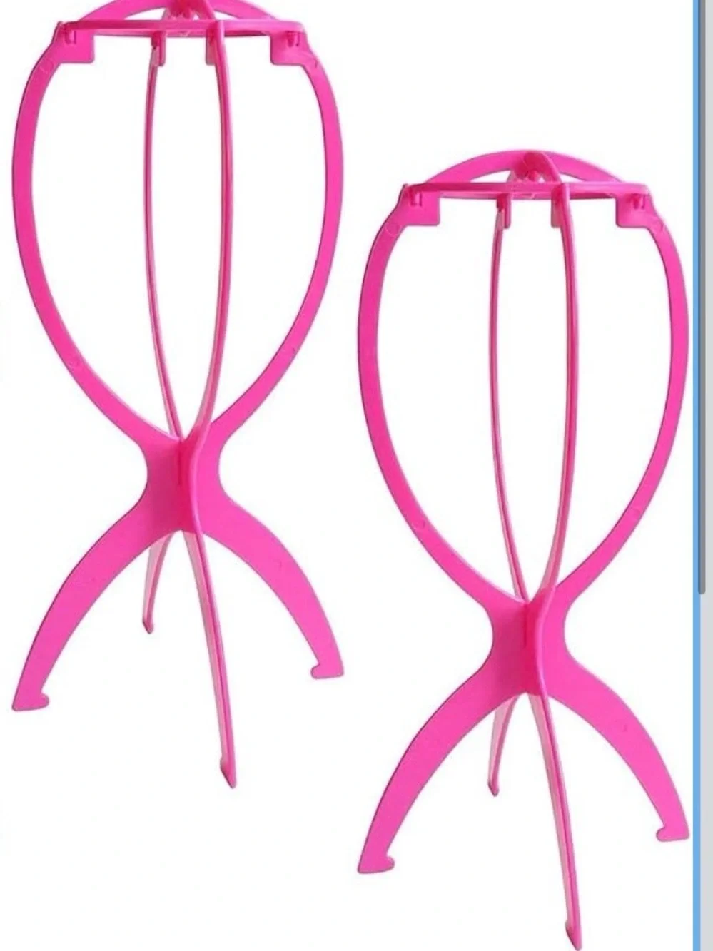 Set of 2 pink Wig Stands